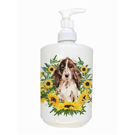 Carolines Treasures Brown Parti Cocker Spaniel Ceramic Soap Dispenser CK2947SOAP